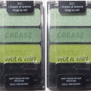 Wet n Wild Color Icon Collection Eyeshadow Trio # 331 I Dream Greenie (Set of 2)